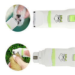 Hair Trimmer and Nail Grinder for Cats and Dogs