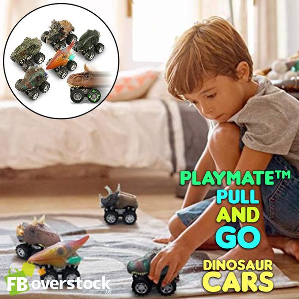 PlayMate?  Pull and Go Dinosaur Cars